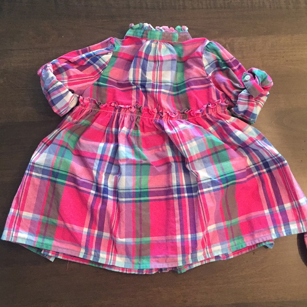 Ralph Lauren plaid tunic / dress, size 9M - Picture 6 of 7